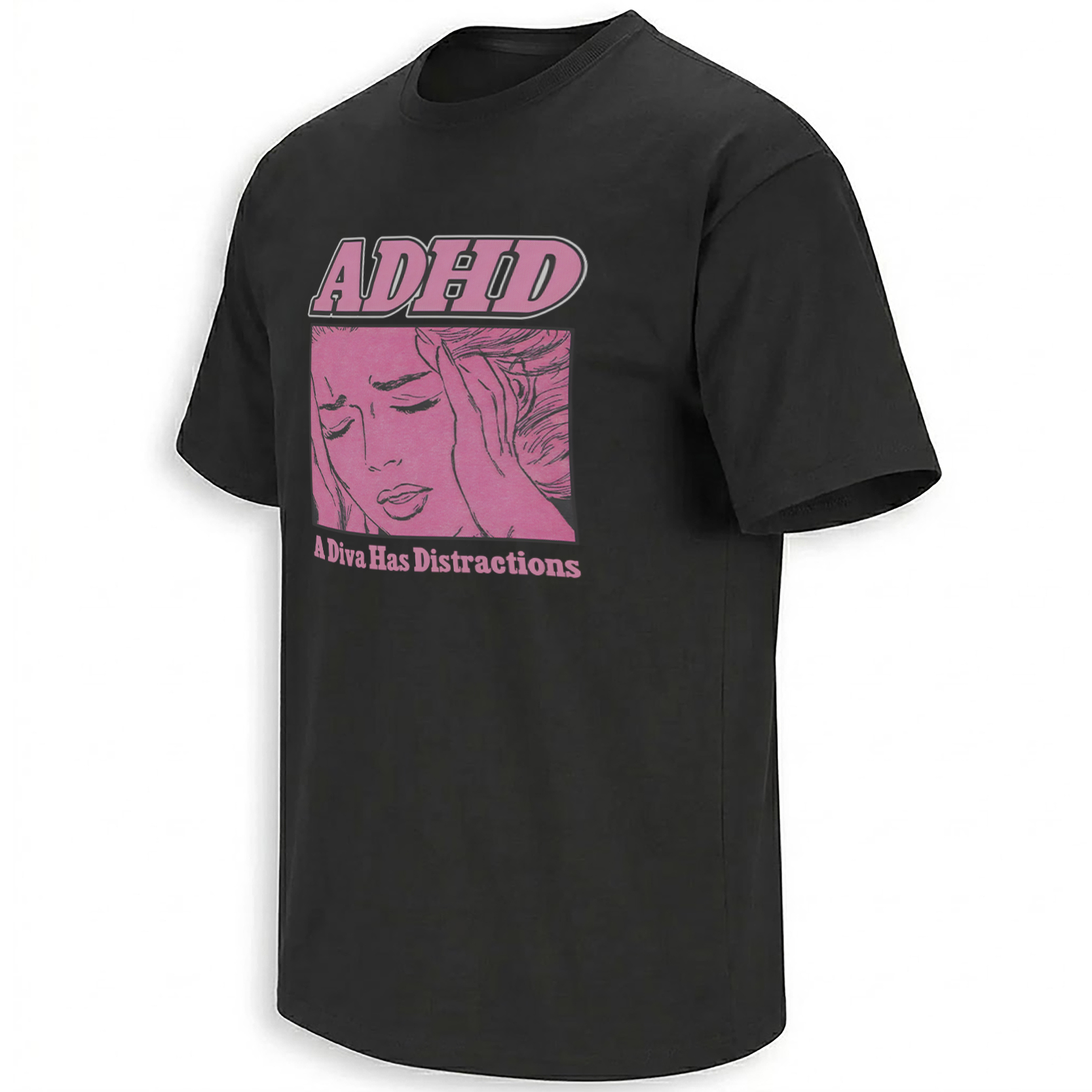 A DIVA HAS DISTRACTIONS SHIRT – ADHD Pop Art Humor Tee B A DIVA HAS DISTRACTIONS SHIRT – ADHD Pop Art Humor Tee B