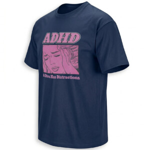 A DIVA HAS DISTRACTIONS SHIRT – ADHD Pop Art Humor Tee N