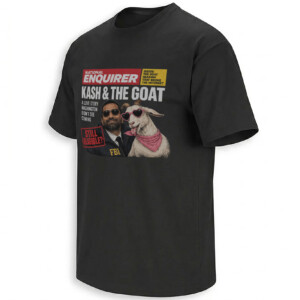 KASH & THE GOAT SHIRT – Kash Patel FBI Tabloid Meme Tee