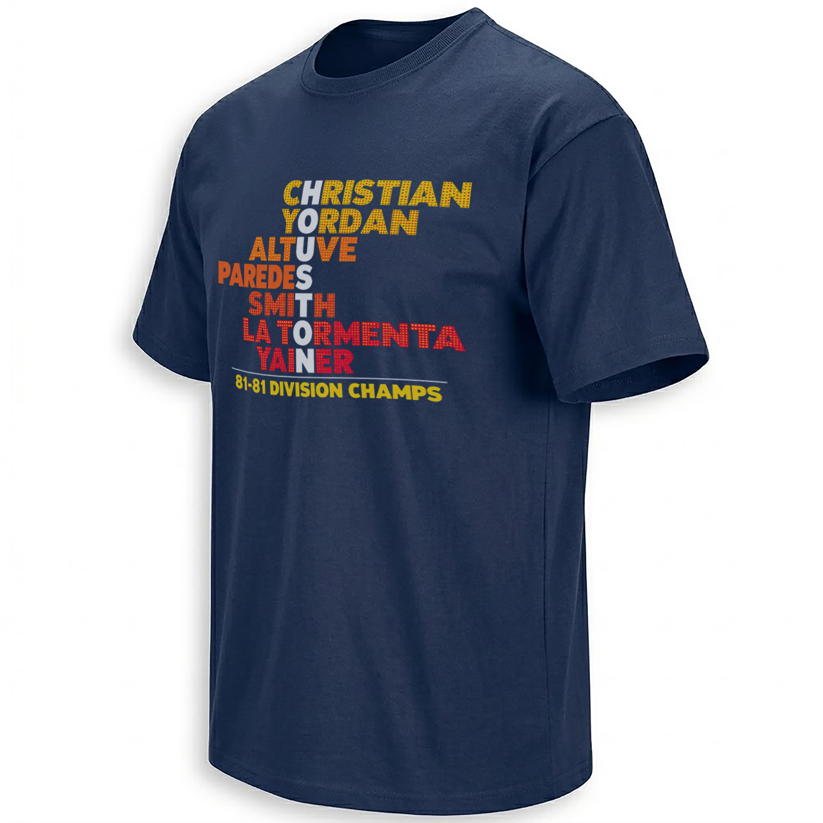 81-81 Division Champs Houston Astros 2026 Houston acrostic graphic