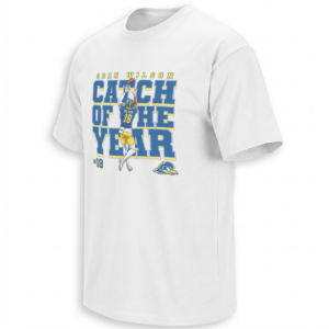 SEAN WILSON CATCH OF THE YEAR SHIRT – Delaware Blue Hens #18 Tee W