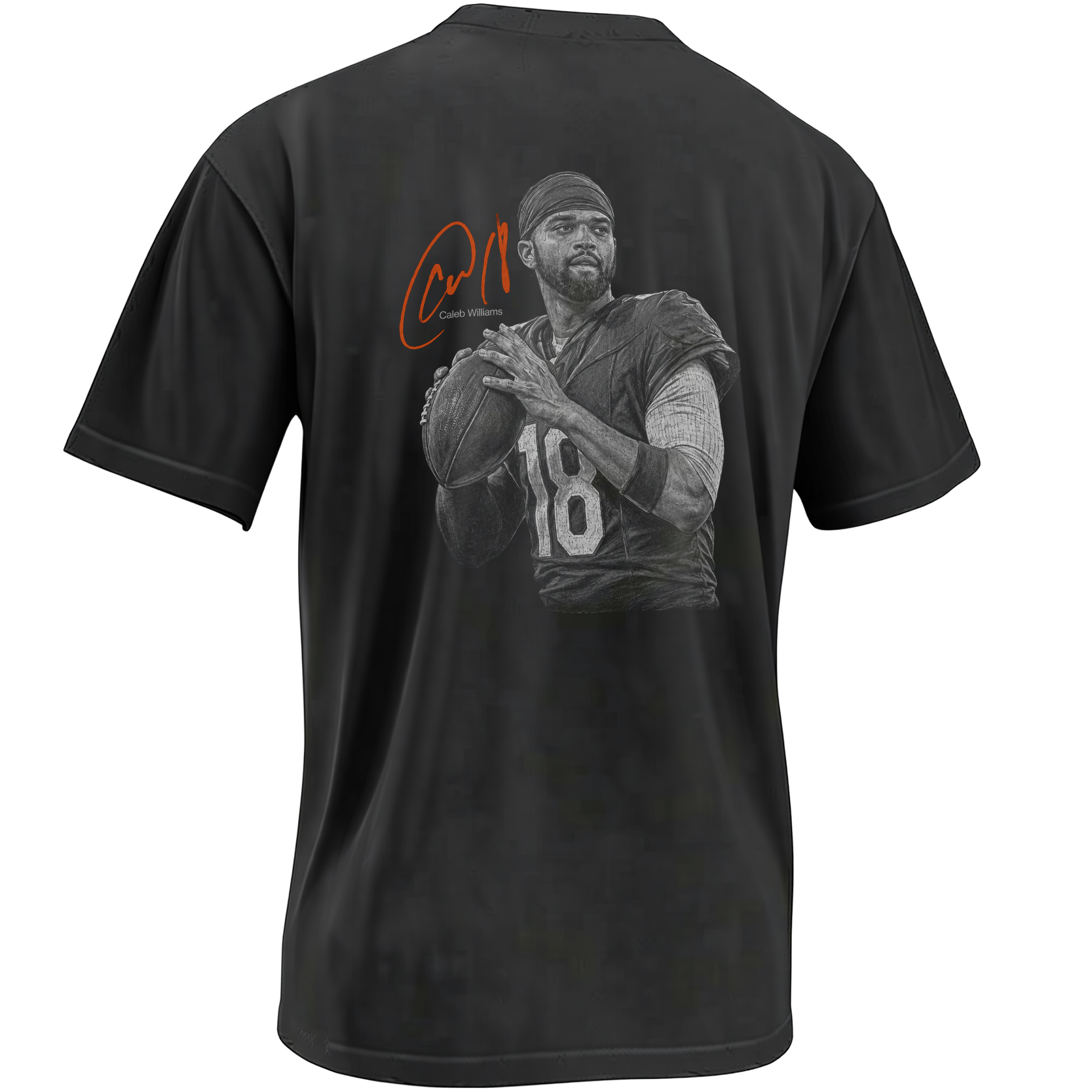 ICEMAN 18 SHIRT – Caleb Williams Bears Signature Front & Back Tee B ICEMAN 18 SHIRT – Caleb Williams Bears Signature Front & Back Tee B