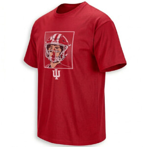 JOSH HOOVER BLOODY FACE SHIRT – Indiana Hoosiers Warrior Debut Tee