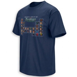 PERIODIC TABLE OF AVENGERS DOOMSDAY SHIRT – Marvel Multiverse Character Grid Tee n