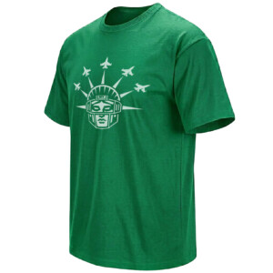 NEW YORK JETS LIBERTY SHIRT – Lady Liberty Fighter Jets Crown Tee