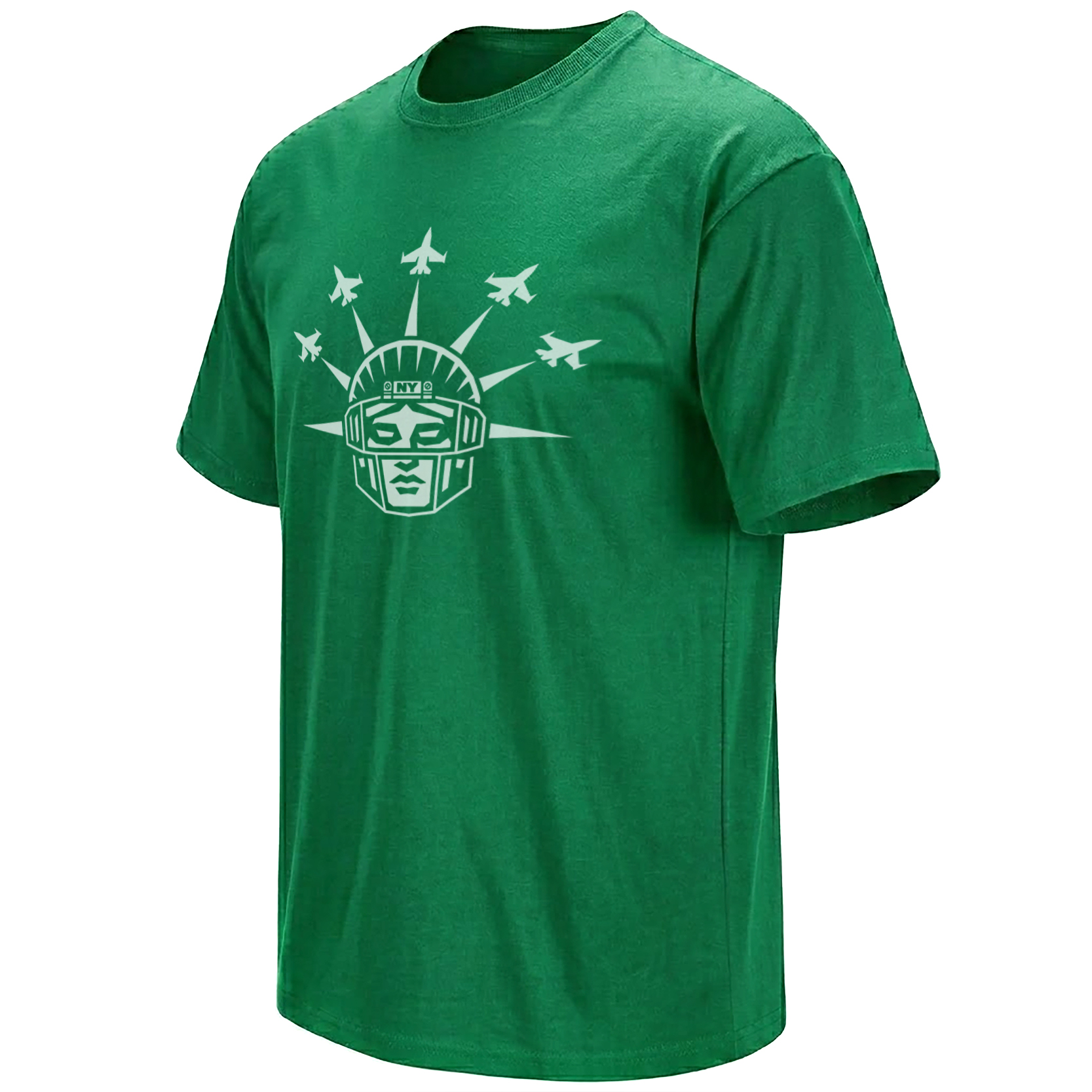NEW YORK JETS LIBERTY SHIRT – Lady Liberty Fighter Jets Crown Tee NEW YORK JETS LIBERTY SHIRT – Lady Liberty Fighter Jets Crown Tee