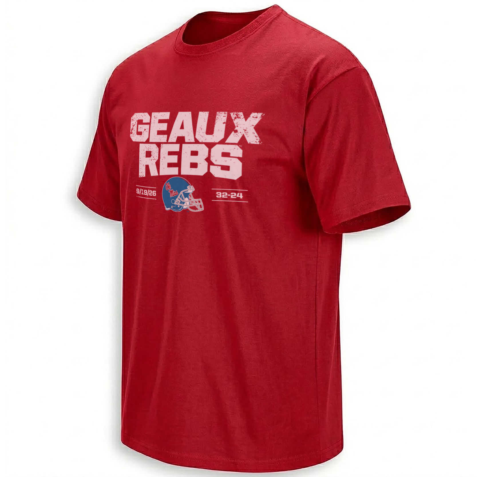 GEAUX REBS SHIRT – Ole Miss 32-24 LSU Rivalry Tee GEAUX REBS SHIRT – Ole Miss 32 24 LSU Rivalry Tee
