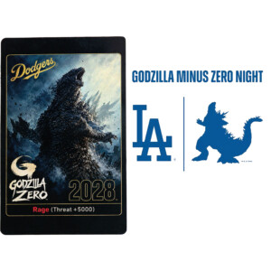 GODZILLA MINUS ZERO METAL WALLET CARD – Dodgers Night Rage +5000 Collectible F