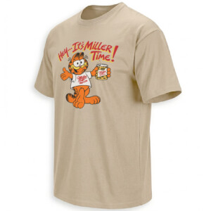 HEY IT'S MILLER TIME SHIRT – Garfield x Miller High Life Vintage Tee S