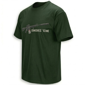 SMOKE ’EM MARLBORO SHIRT – Military Rifle Cigarette Pack Parody Tee mg