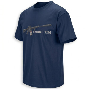 SMOKE ’EM MARLBORO SHIRT – Military Rifle Cigarette Pack Parody Tee N