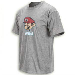 WIID SHIRT – Mario Smoking Weed Y2K Wii Parody Tee G