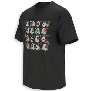 BOOKISH GHOSTS SHIRT – Fantasy Reader Halloween Tee B
