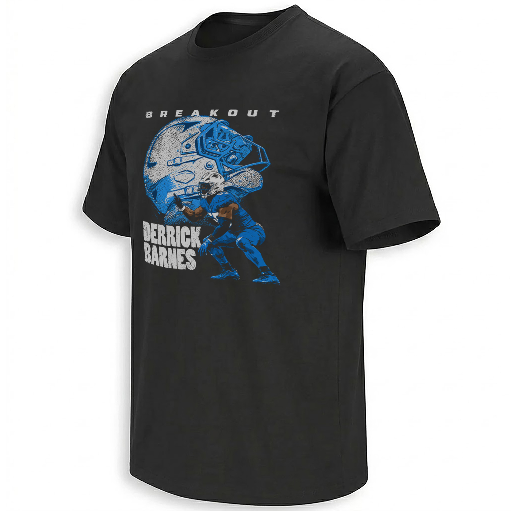 BREAKOUT DERRICK BARNES SHIRT – Detroit Lions No. 55 Defense Tee BREAKOUT DERRICK BARNES SHIRT – Detroit Lions No. 55 Defense Tee