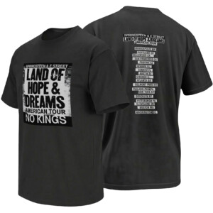 NO KINGS SHIRT – Bruce Springsteen Land of Hope & Dreams 2026 Tour Tee