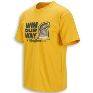01 WIN OUR WAY SHIRT – MILWAUKEE BREWERS 2026 WORLD SERIES TROPHY GOLD TEE