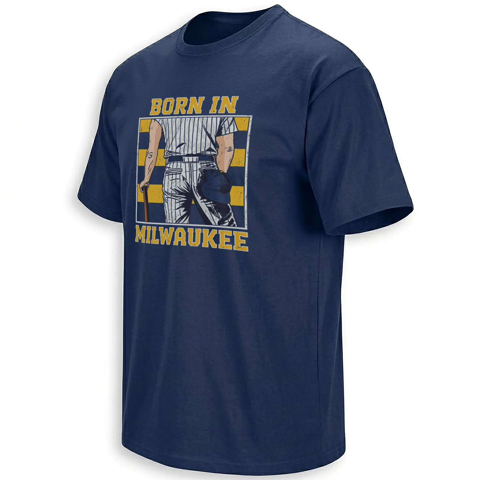 BORN IN MILWAUKEE SHIRT – Brewers Springsteen Born in the U.S.A. Album Cover Parody Tee BORN IN MILWAUKEE SHIRT – Brewers Springsteen Born in the U.S.A. Album Cover Parody Tee