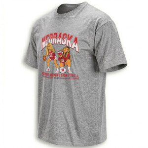 NEBRASKA WOMEN'S BASKETBALL SHIRT – Britt Prince & Logan Nissley 2026 Cartoon Duo Tee G