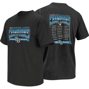 TAMPA BAY RAYS 2026 AL CHAMPIONS SHIRT – 26 Player Roster Back Print