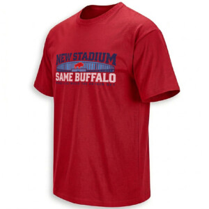 NEW STADIUM SAME BUFFALO SHIRT – Buffalo Bills 2026 Inaugural Home Schedule Tee F R