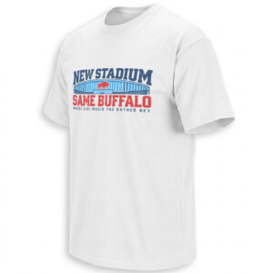 NEW STADIUM SAME BUFFALO SHIRT – Buffalo Bills 2026 Inaugural Home Schedule Tee F W