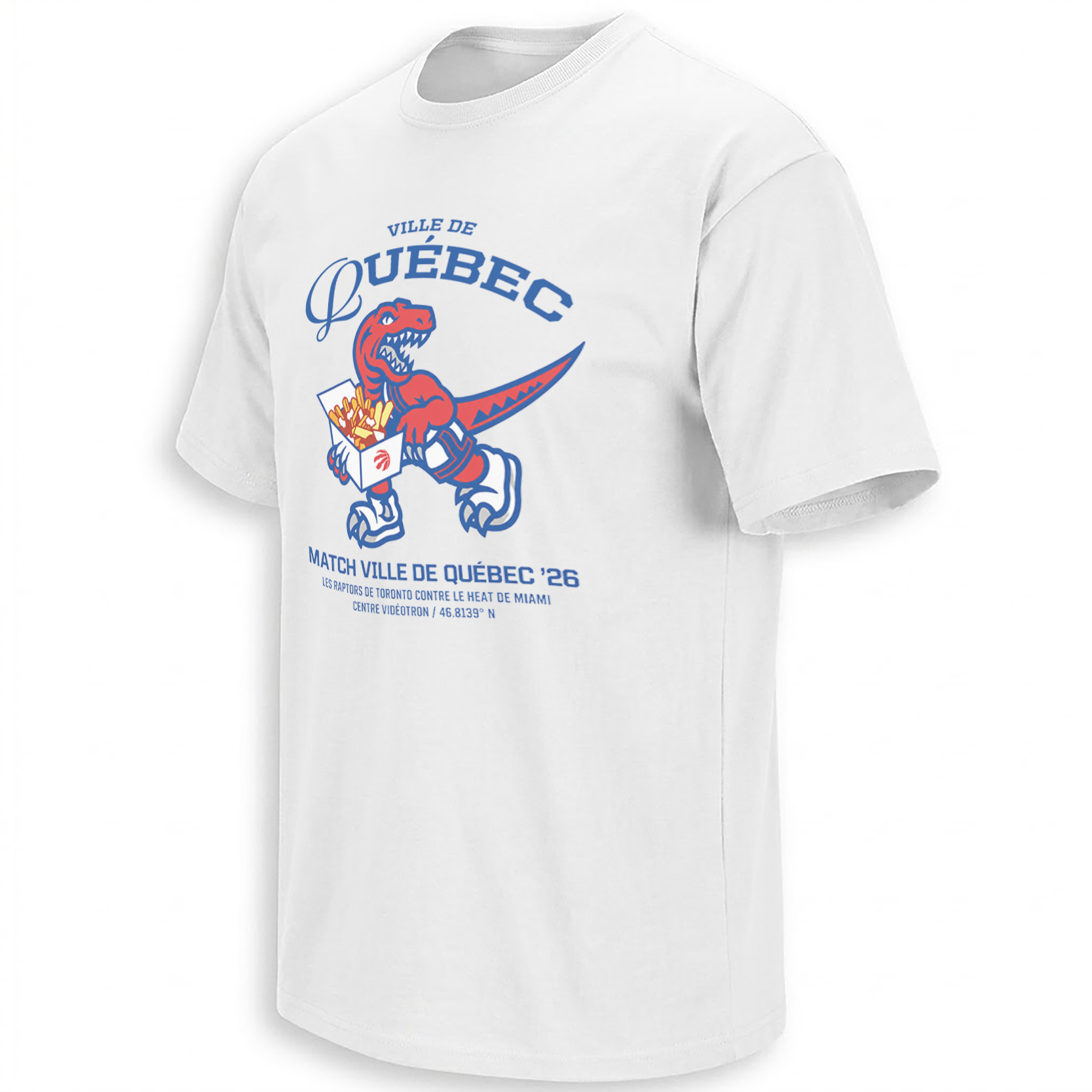 VILLE DE QUÉBEC SHIRT – Raptors vs Heat 2026 Mascot Tee VILLE DE QUÉBEC SHIRT – Raptors vs Heat 2026 Mascot Tee