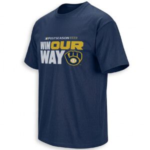 WIN OUR WAY SHIRT – Milwaukee Brewers 2026 Postseason Glove Logo Tee