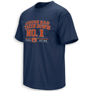 AUBURN HAS TAKEN DOWN NO. 1 SHIRT – Auburn Tigers Georgia 27 24 Upset Tee
