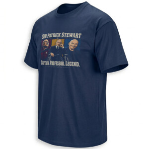 CAPTAIN PROFESSOR LEGEND SHIRT – Patrick Stewart Triple Portrait Tribute N
