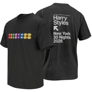 TOGETHER TOGETHER SHIRT – Harry Styles NYC 2026 Arrow Back Print Tee