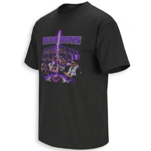 BEAM BOYS SHIRT – Sacramento Kings 2026 Purple Beam Four Player Collage Tee