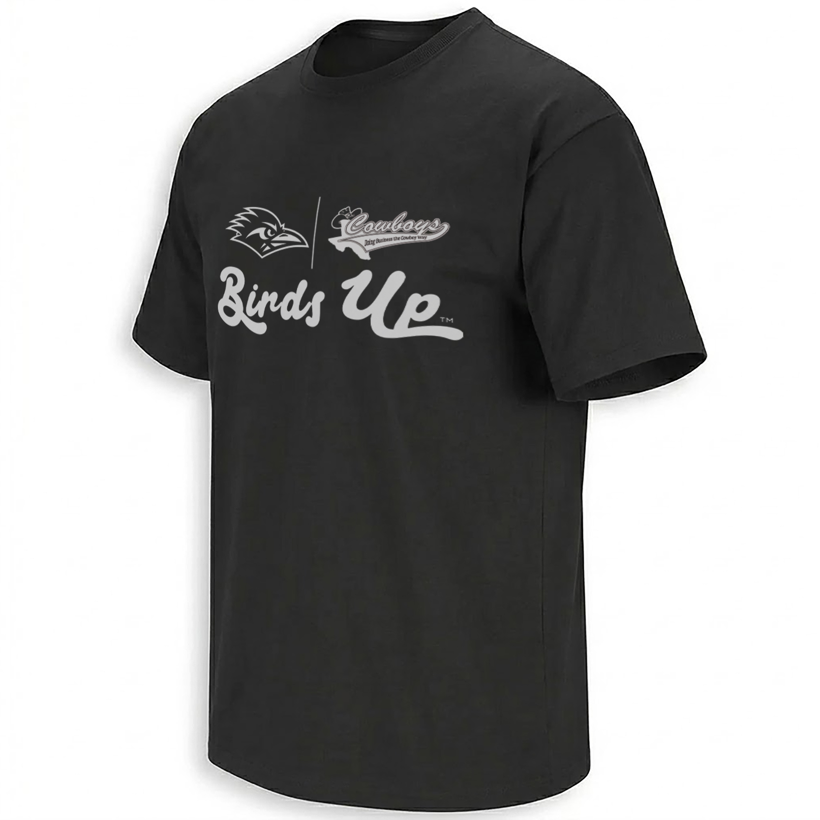 BIRDS UP SHIRT – UTSA Roadrunners x Cowboys AC 2026 Partner Tee BIRDS UP SHIRT – UTSA Roadrunners x Cowboys AC 2026 Partner Tee