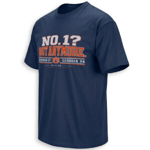 NO. 1 NOT ANYMORE SHIRT – Auburn Tigers Georgia 27 24 Upset Tee
