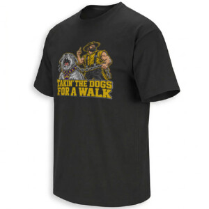 TAKIN' THE DOGS FOR A WALK SHIRT – APP STATE VS JMU 2026 OVERTIME UPSET TEE
