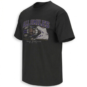 ALL SMILES SHIRT – Snoop Huntley Ravens 30 23 OT Grin Tee