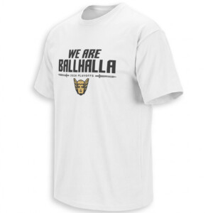 WE ARE BALLHALLA SHIRT – Golden State Valkyries 2026 Playoff Gold Tee