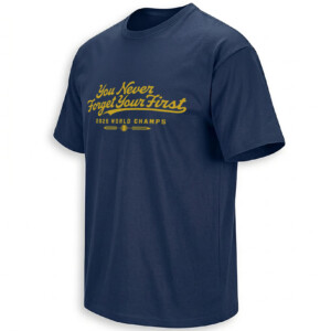 YOU NEVER FORGET YOUR FIRST BREWERS SHIRT – 2026 World Champs Roster 1