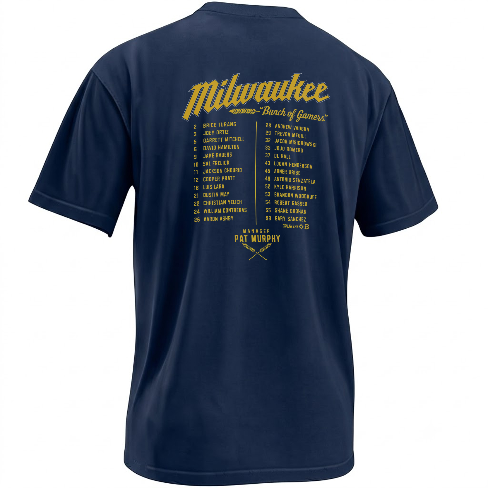 YOU NEVER FORGET YOUR FIRST BREWERS SHIRT – 2026 World Champs Roster 2 YOU NEVER FORGET YOUR FIRST BREWERS SHIRT – 2026 World Champs Roster 2