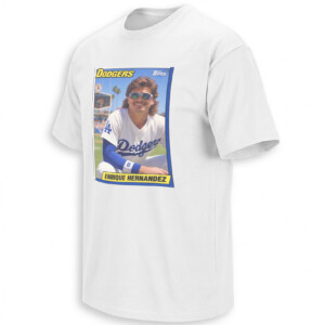 KIKÉ HERNÁNDEZ SHIRT – Dodgers Back in the 80s Vintage Topps Baseball Card Tee