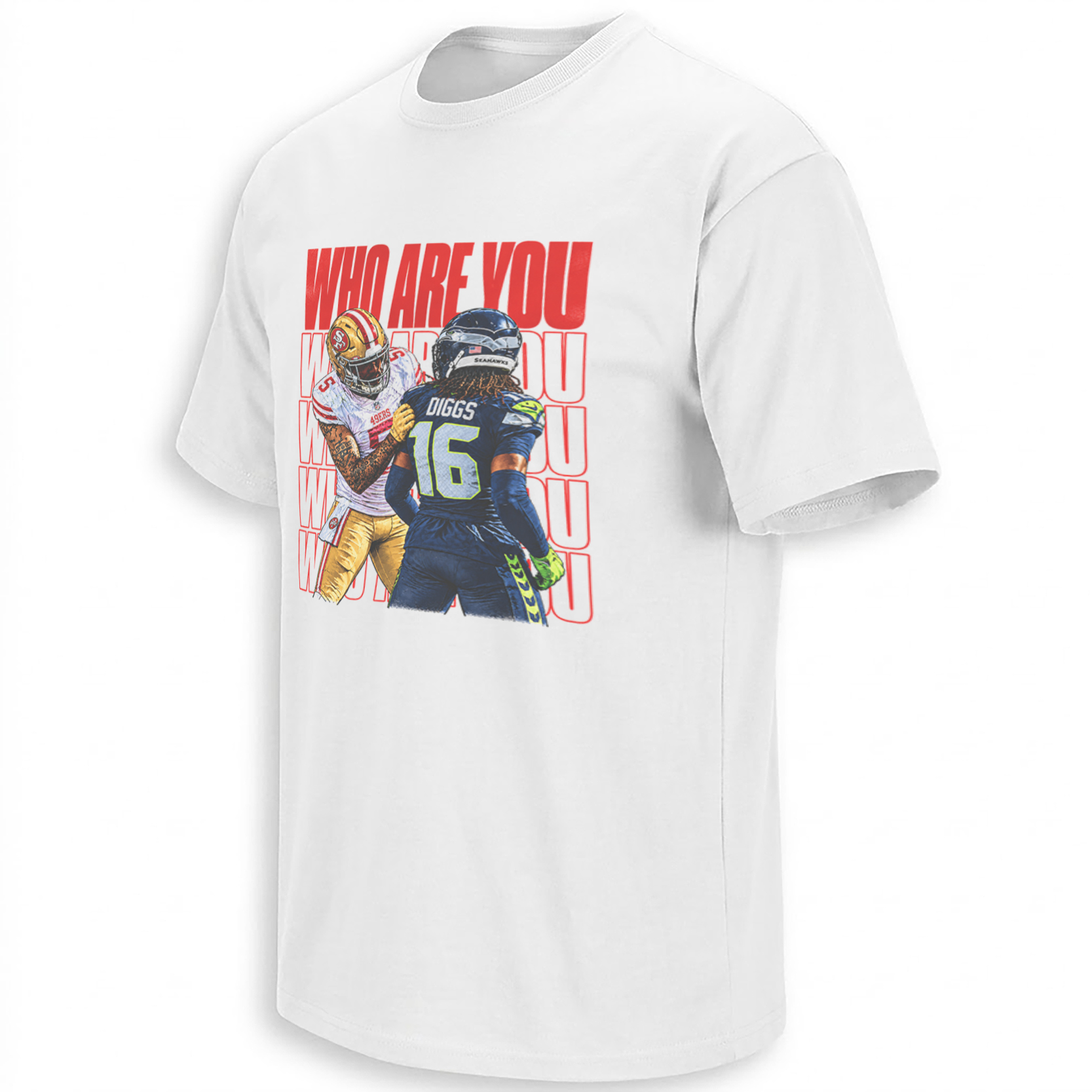 WHO ARE YOU SHIRT – Mike Evans Trevon Diggs Viral Jersey Check Tee WHO ARE YOU SHIRT – Mike Evans Trevon Diggs Viral Jersey Check Tee