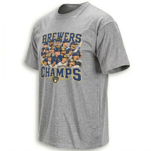 BREWERS CHAMPS 2026 SHIRT – Milwaukee World Series Roster Collage Tee G