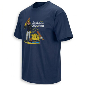 JACKSON CHOURIO SHIRT – Brewers #11 Wisconsin Cheese Cartoon Tee