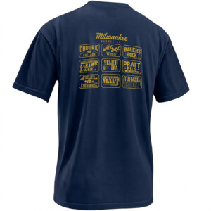 MILWAUKEE BARREL CO SHIRT – Brewers 2026 Nine Player Beer Label Tee 1