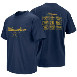MILWAUKEE BARREL CO SHIRT – Brewers 2026 Nine Player Beer Label Tee