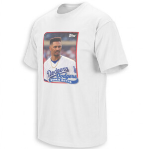 MOOKIE BETTS SHIRT – Dodgers Back in the 80s Topps High Top Fade Baseball Card Tee