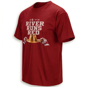 RIVER RUNS RED SHIRT – Oklahoma Sooners 2026 Golden Hat 27 24 Texas Tee