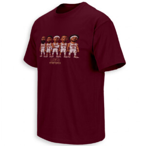 CAVS STARTING 5 SHIRT – Cleveland Cavaliers 2026 27 Harden & Mitchell Cartoon Lineup Tee