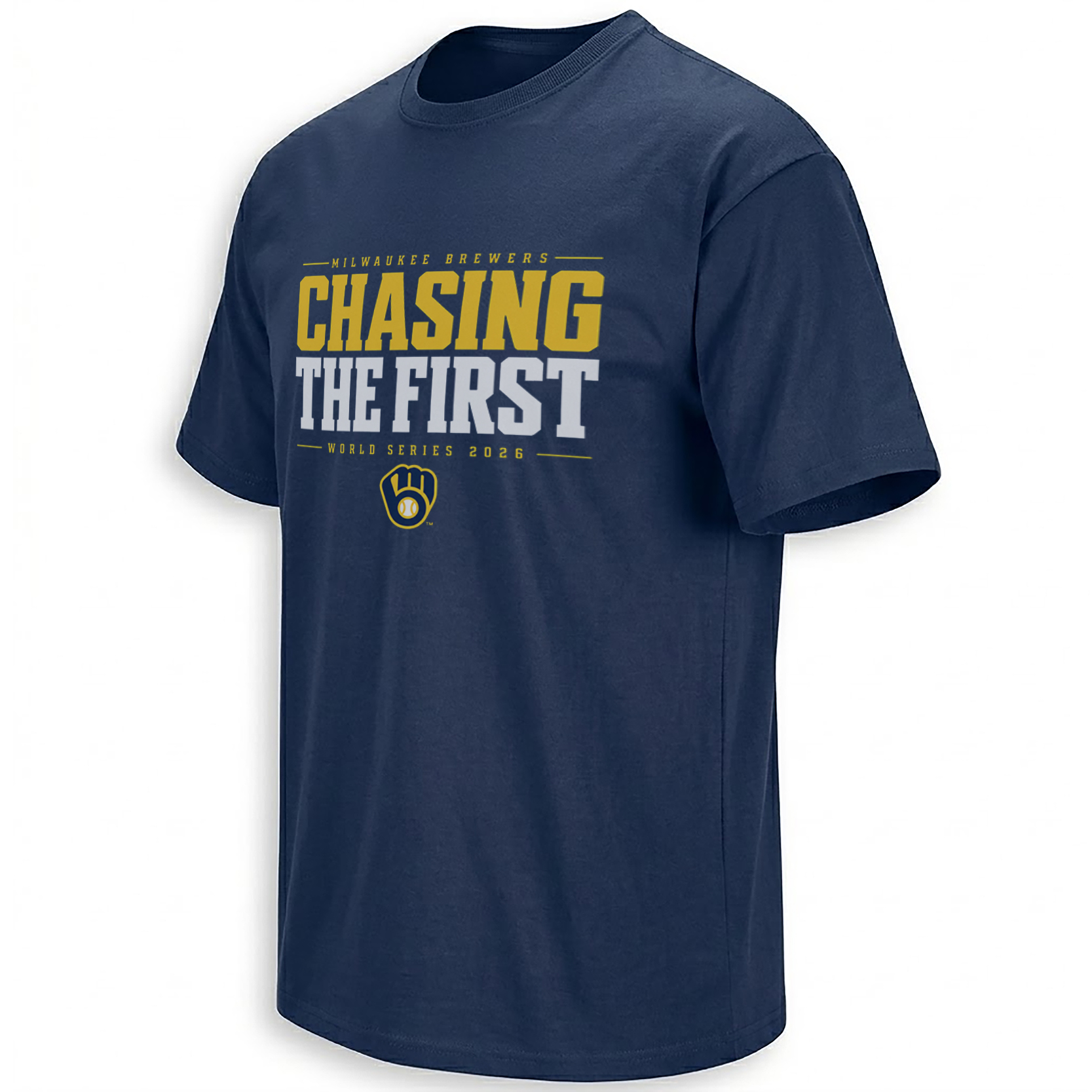 CHASING THE FIRST SHIRT – Milwaukee Brewers 2026 First World Series Title Tee CHASING THE FIRST SHIRT – Milwaukee Brewers 2026 First World Series Title Tee