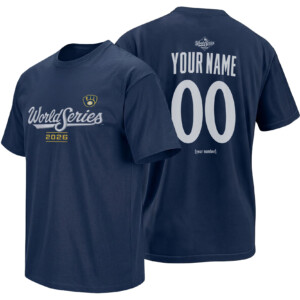 CUSTOM BREWERS WORLD SERIES SHIRT – 2026 Personalized Name & Number Tee