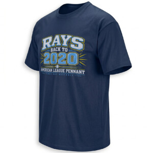 RAYS BACK TO 2020 SHIRT – Tampa Bay Rays AL Pennant Varsity Tee